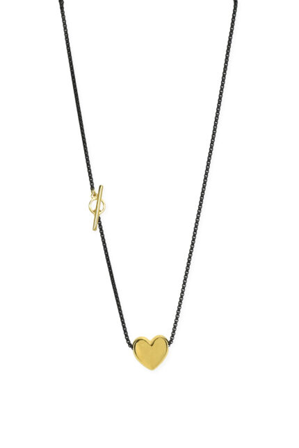 LEVEL K GRACE – Γυναικείο minimal κολιέ καρδιά σε χρυσό ή ασημί με αλυσίδα από ανοξείδωτο ατσάλι Eleven K Jewelry