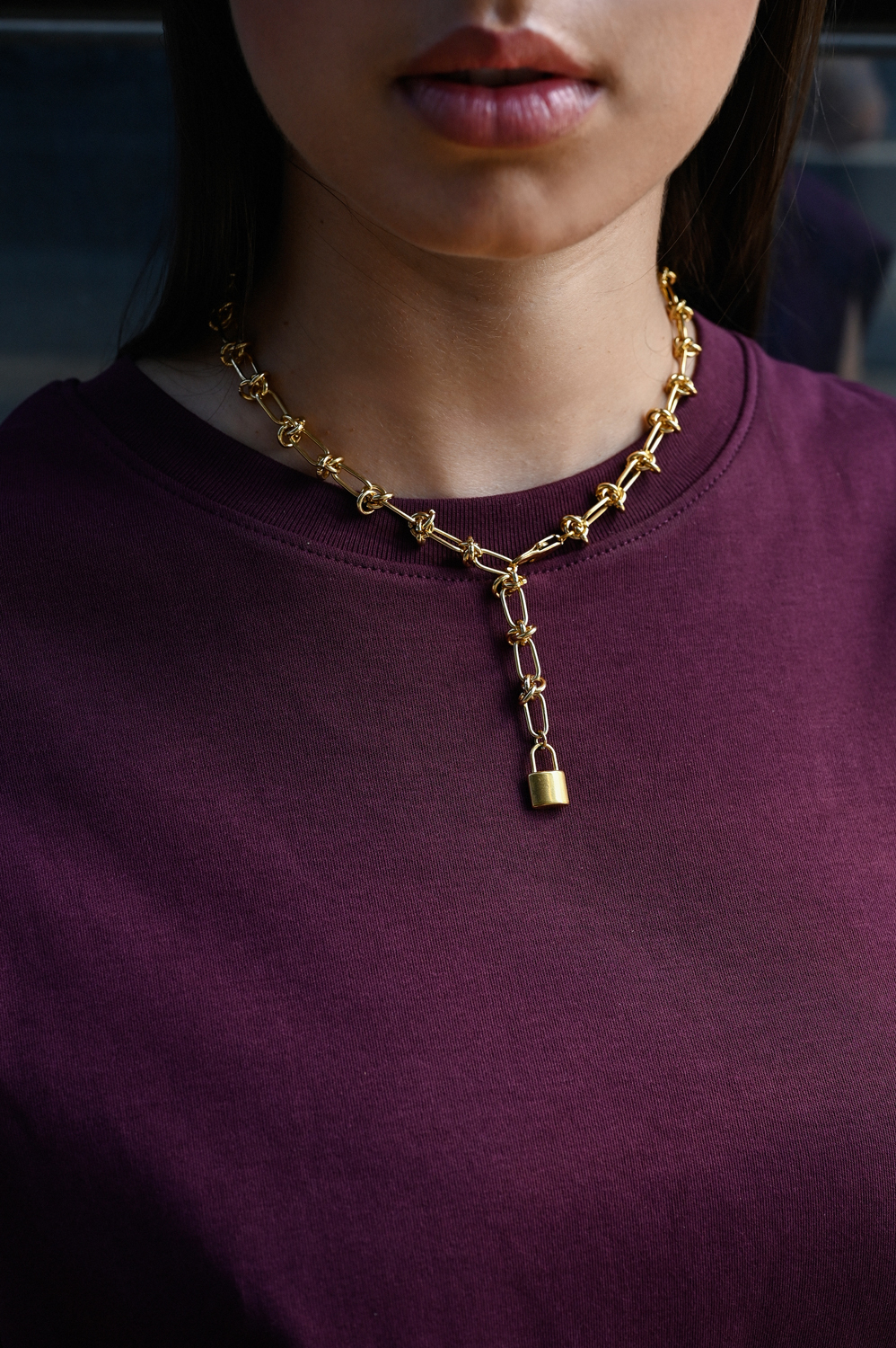 KNOT – Γυναικείο κολιέ αλυσίδα με λουκέτο από ανοξείδωτο ατσάλι elevenkjewelry.com LEVEL K LEVEL K KNOT – Γυναικείο κολιέ αλυσίδα με λουκέτο από ανοξείδωτο ατσάλι Eleven K Jewelry