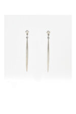 LEVEL K SIGN – Γυναικεία μακριά σκουλαρίκια με κάθετη μπάρα και γεωμετρική βάση Eleven K Jewelry