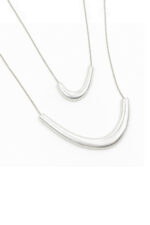 DUAL: The Capsule ARC Silver – Ασημί σετ κολιέ με κυρτή μπάρα Eleven K Jewelry