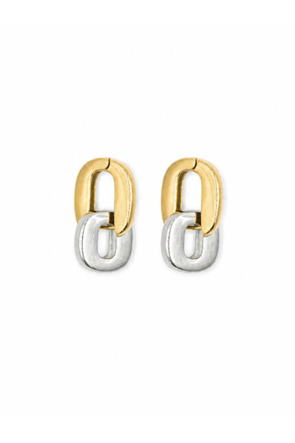 DUAL: The Capsule FUSE – Δίχρωμα σκουλαρίκια κρεμαστά Eleven K Jewelry