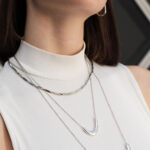 DUAL: The Capsule ARC Dual – Δίχρωμο σετ κολιέ με κυρτή μπάρα Eleven K Jewelry
