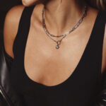 HOURS: An Eleven K story DAZE Silver – Διπλό ασημί κολιέ αλυσίδα με καρδιά Eleven K Jewelry