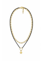 HOURS: An Eleven K story DAZE Gold & Black – Διπλό κολιέ αλυσίδα με charm Eleven K Jewelry