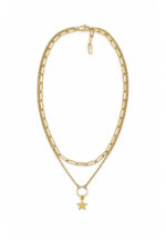 HOURS: An Eleven K story DAZE Gold – Διπλό χρυσό κολιέ αλυσίδα με αστέρι Eleven K Jewelry