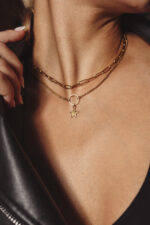 HOURS: An Eleven K story DAZE Gold – Διπλό χρυσό κολιέ αλυσίδα με αστέρι Eleven K Jewelry